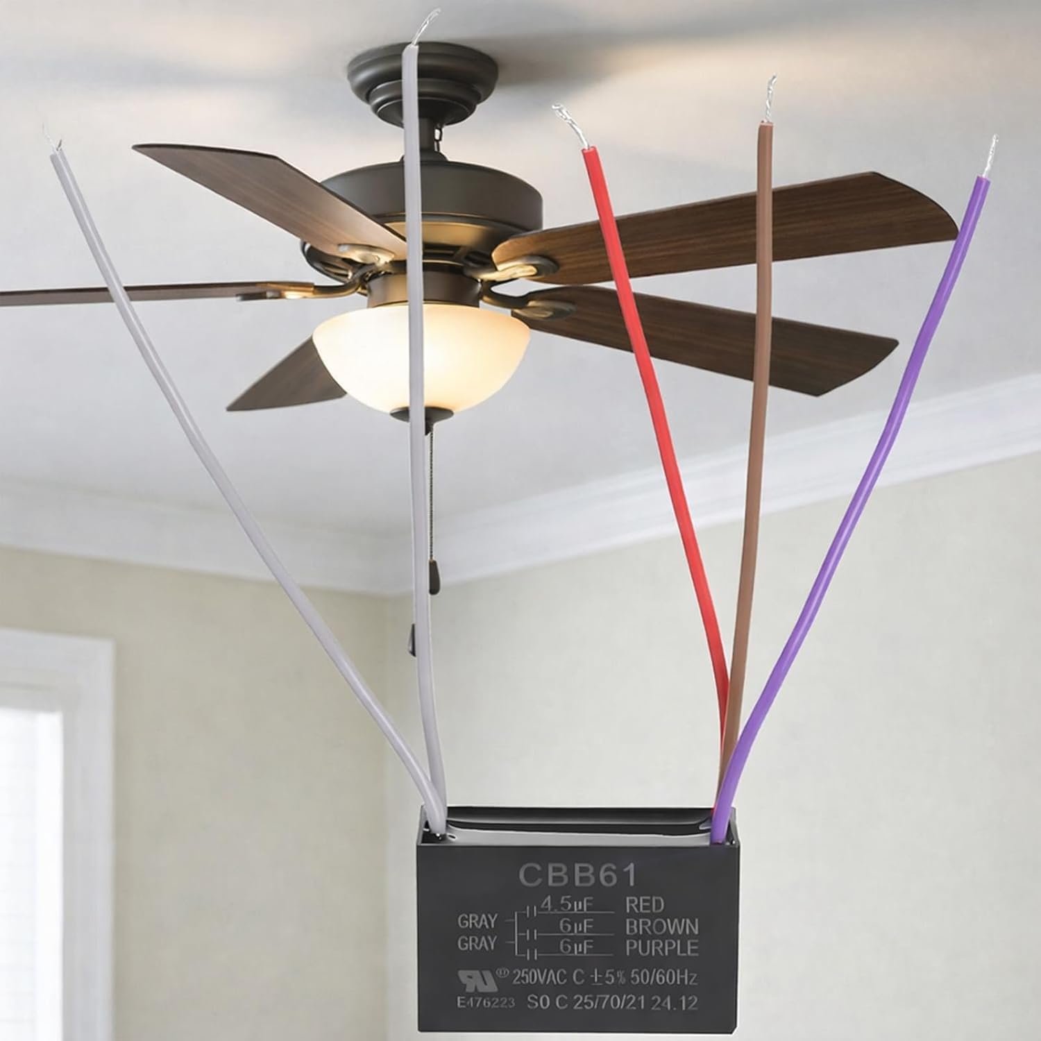 Ceiling Fan Capacitor 5 Wire CBB61 4.5uF 6uF 6uF AC250V: A Practical Guide to Compatibility, Function, and Replacement